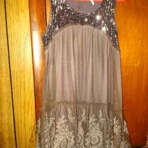 Free people  sequins tunic size small  NWT